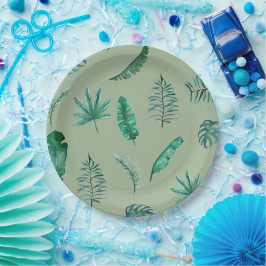 Assiettes En Carton Jungle Safari Theme Tableware (Fête)
