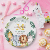 Assiettes En Carton Jungle Safari Wild One Thème 1er Anniversaire (Fête)