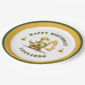 Assiettes En Carton Jurassic Construction Zone Boy Birthday (Angle)