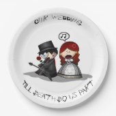 Assiettes En Carton Jusqu'à la mort faites-nous partie (Devant)
