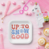 Assiettes En Carton Jusqu'à la neige bonne - Design d'hiver amusant (Fête)