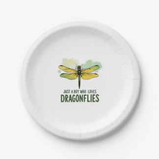 Assiettes En Carton Just a Boy who loves Dragonflies. Dragonflies Drag