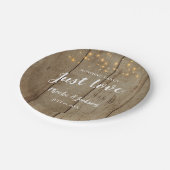 Assiettes En Carton Just Love Country Glam Rustic Mariage (Angle)