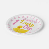 Assiettes En Carton Juste Ducky Lucky Un Premier Anniversaire Invitati (Angle)