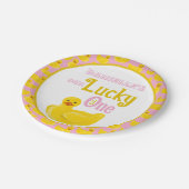 Assiettes En Carton Juste Ducky Lucky Un Premier Anniversaire Invitati (Angle)