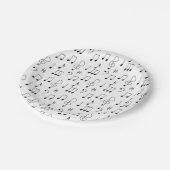 Assiettes En Carton Juste Noté Blanc (Angle)