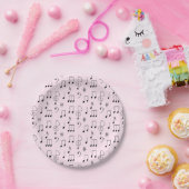 Assiettes En Carton Juste Noté Rose (Fête)