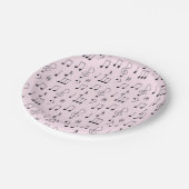 Assiettes En Carton Juste Noté Rose (Angle)
