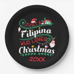 Assiettes En Carton Juste une Philippine qui aime Noël