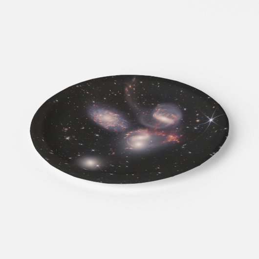 Assiettes En Carton JWST James Webb Télescope spatial Quintet de Steph (Angle)