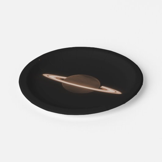 Assiettes En Carton JWST James Webb télescope spatial Saturn Infraroug (Angle)