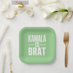 Assiettes En Carton Kamala est Brat<br><div class="desc">Kamala est Brat</div>