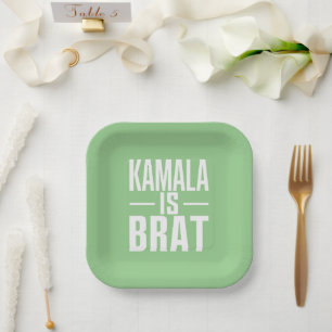 Assiettes En Carton Kamala est une peste