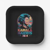 Assiettes En Carton Kamala Harris 2024 Vote Président Kamala Election (Recto)