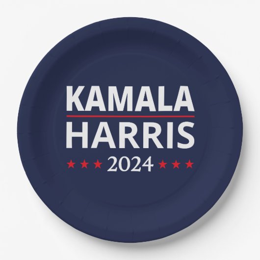 Assiettes En Carton Kamala Harris Election 2024 III (Devant)