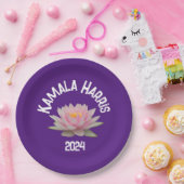 Assiettes En Carton Kamala Harris Lotus 2024 (Fête)