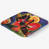 Assiettes En Carton Kandinsky - En Bleu, oeuvres d'art célèbres (Angulaire)