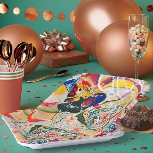 Assiettes En Carton Kandinsky - Improvisation 35, (Multi)