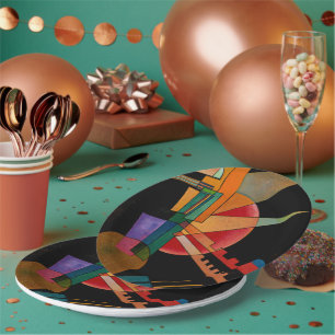 Assiettes En Carton Kandinsky - Interprétation Abstraite