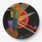Assiettes En Carton Kandinsky - Interprétation Abstraite (Devant)