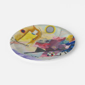 Assiettes En Carton KANDINSKY - Jaune Rouge Bleu (Angle)