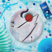 Assiettes En Carton Kandinsky - Ligne angulaire (Fête)