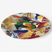 Assiettes En Carton Kandinsky - Peinture avec Centre Vert (Angle)