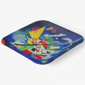 Assiettes En Carton Kandinsky - Peinture Bleue (Angulaire)