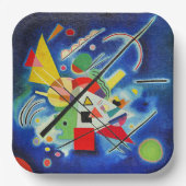 Assiettes En Carton Kandinsky - Peinture Bleue (Recto)