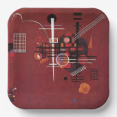 Assiettes En Carton Kandinsky - Rouge mouillé (Recto)