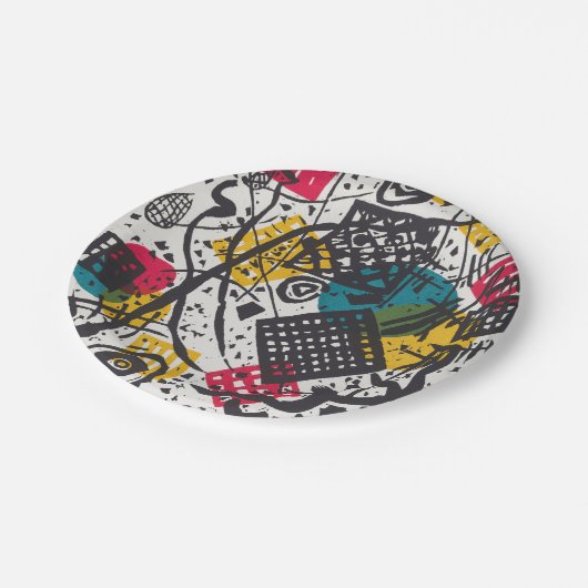 Assiettes En Carton Kandinsky Small Worlds V Classic Abstrait (Angle)
