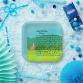 Assiettes En Carton Kangaroo et Maze Feuille Plaques papier d'annivers (Fête)