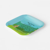 Assiettes En Carton Kangaroo et Maze Feuille Plaques papier d'annivers (Angulaire)