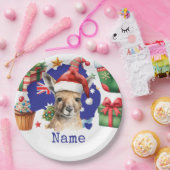 Assiettes En Carton Kangaroo on Australia Flag  (Fête)