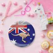 Assiettes En Carton Kangourou australien (Fête)