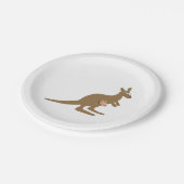 Assiettes En Carton Kangourou et Joey mignons (Angle)