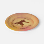 Assiettes En Carton Karate Arts martiaux modernes Joyeux anniversaire (Angle)