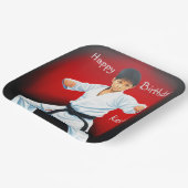 Assiettes En Carton Karate Boy Anniversaire (Angulaire)