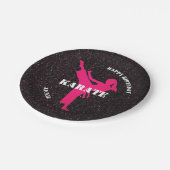 Assiettes En Carton Karate Girl Spécifications de la Parties scintilla (Angle)