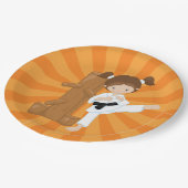 Assiettes En Carton Karate Kids (Angle)