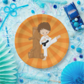 Assiettes En Carton Karate Kids (Fête)