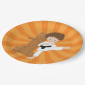 Assiettes En Carton Karate Kids (Angle)