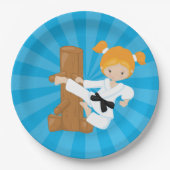 Assiettes En Carton Karate Kids (Devant)