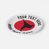 Assiettes En Carton karaté pour enfants d'arts martiaux Plaques de fêt (Angle)