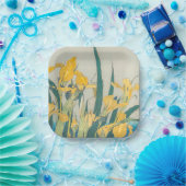 Assiettes En Carton Katsushika Hokusai - Grasshopper et Iris (Fête)
