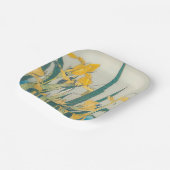 Assiettes En Carton Katsushika Hokusai - Grasshopper et Iris (Angulaire)