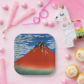 Assiettes En Carton Katsushika Hokusai - Vent Fin, Matin Clair (Fête)