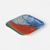 Assiettes En Carton Katsushika Hokusai - Vent Fin, Matin Clair (Angulaire)