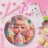 Assiettes En Carton Kawaii (Fête)