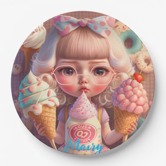 Assiettes En Carton Kawaii (Devant)